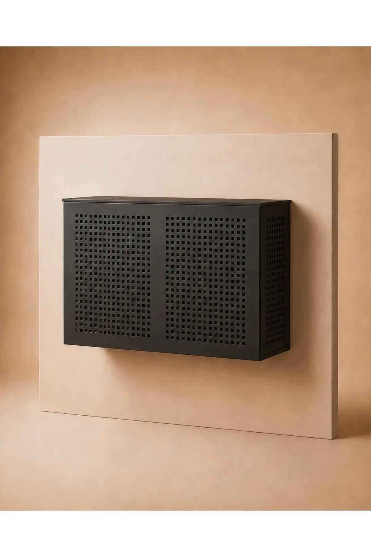 Decorative metal outdoor air conditioner unit cover
