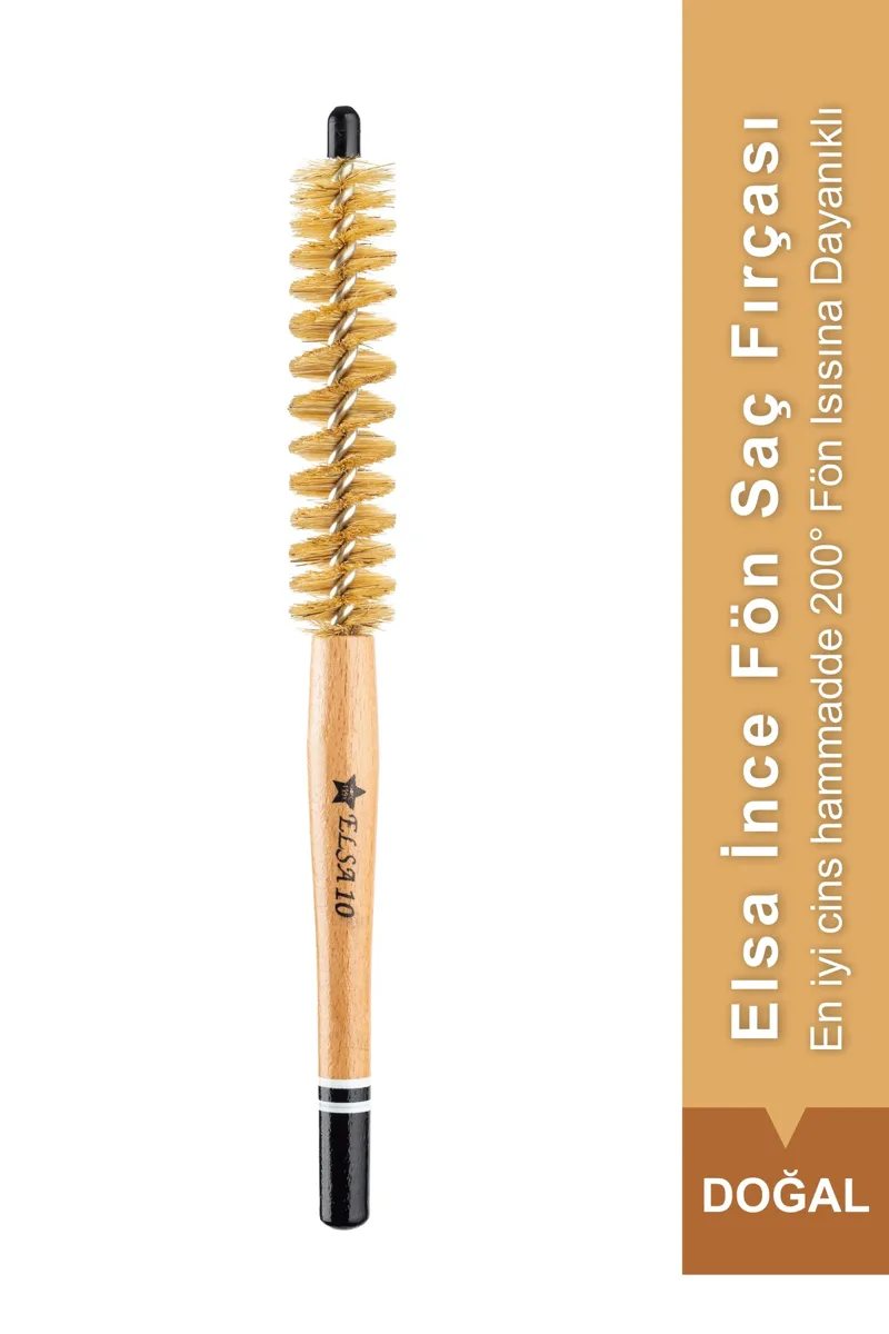 10 slim natural-bristle blow-dry brush