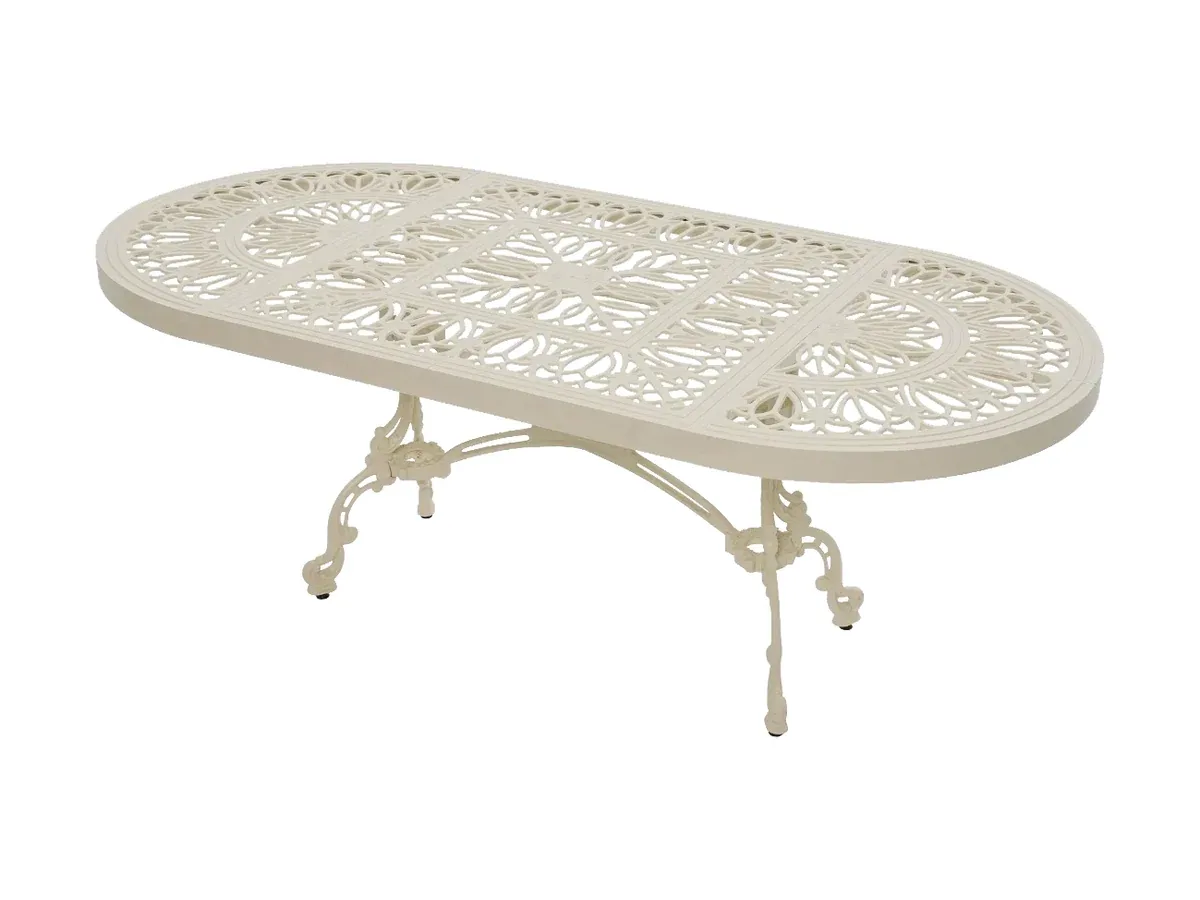 طاولة طعام خارجية بيضاوية Luxury 200×100 cm