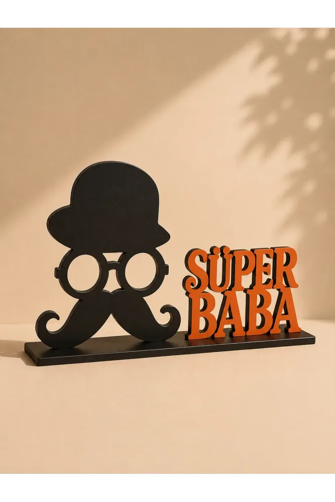 Super Dad Themed Metal Decorative Gift