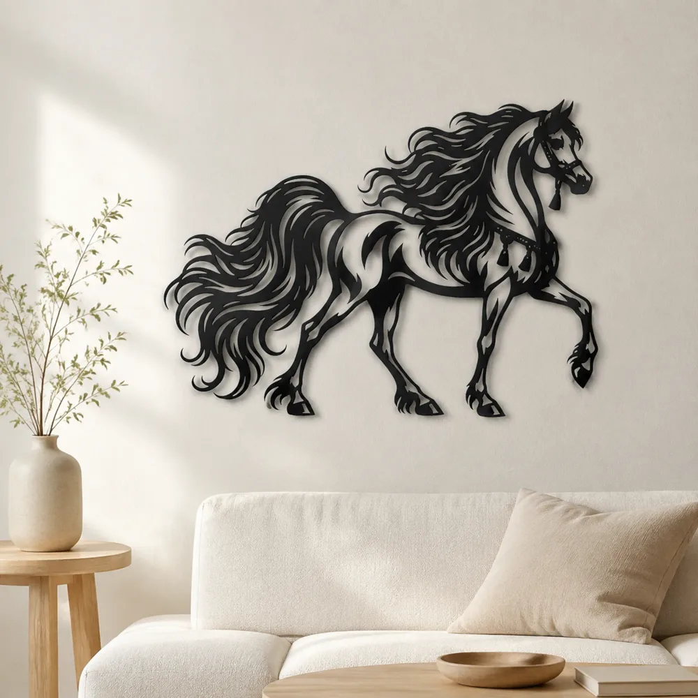Arabian Horse Profile Metal Wall Art