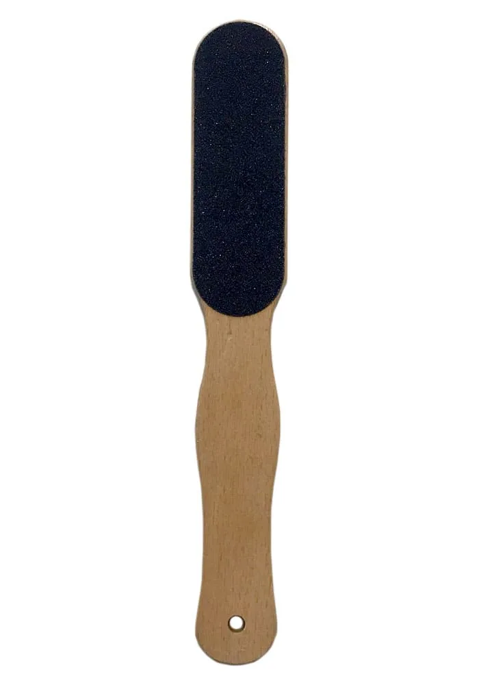 Oval small wooden heel scraper spatula