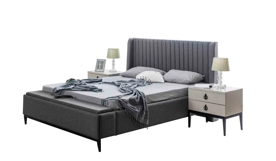 180 cm bed Defne with bench