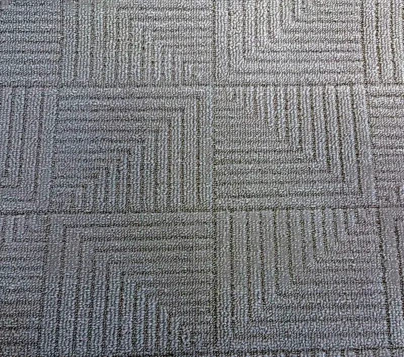 Remix sculptured loop carpet with square pattern