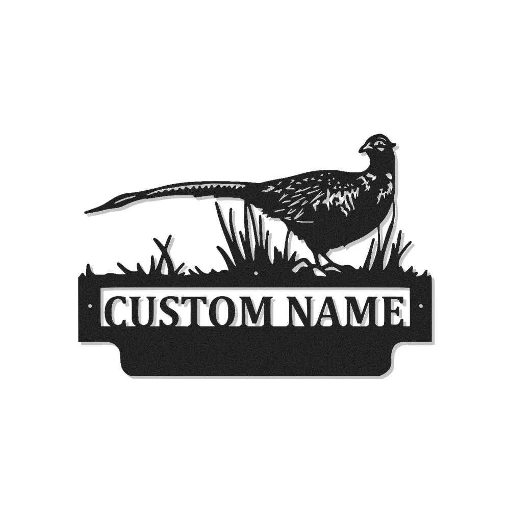 Pheasant Metal Wall Art with LED