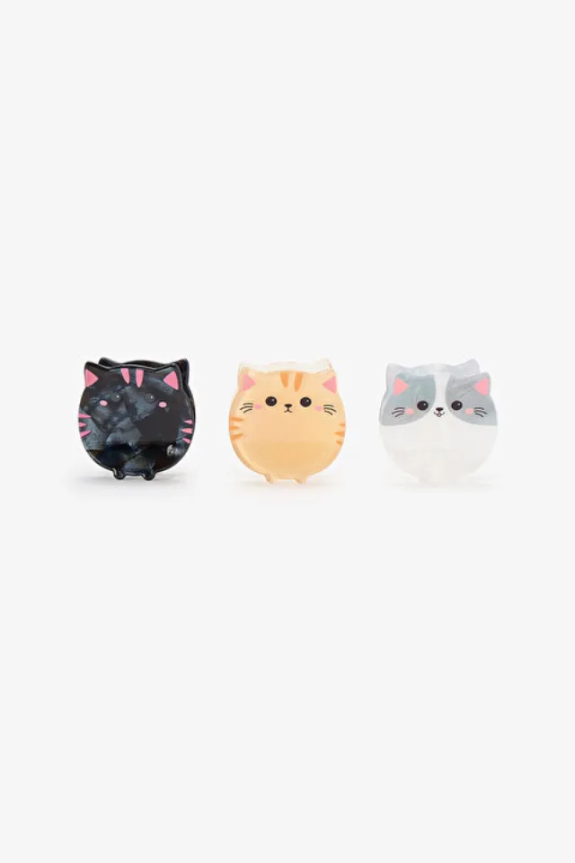 Animals Hair Clip Set for Girls, 3 Pieces