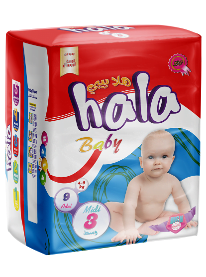 حفاضات أطفال Hala Baby Midi