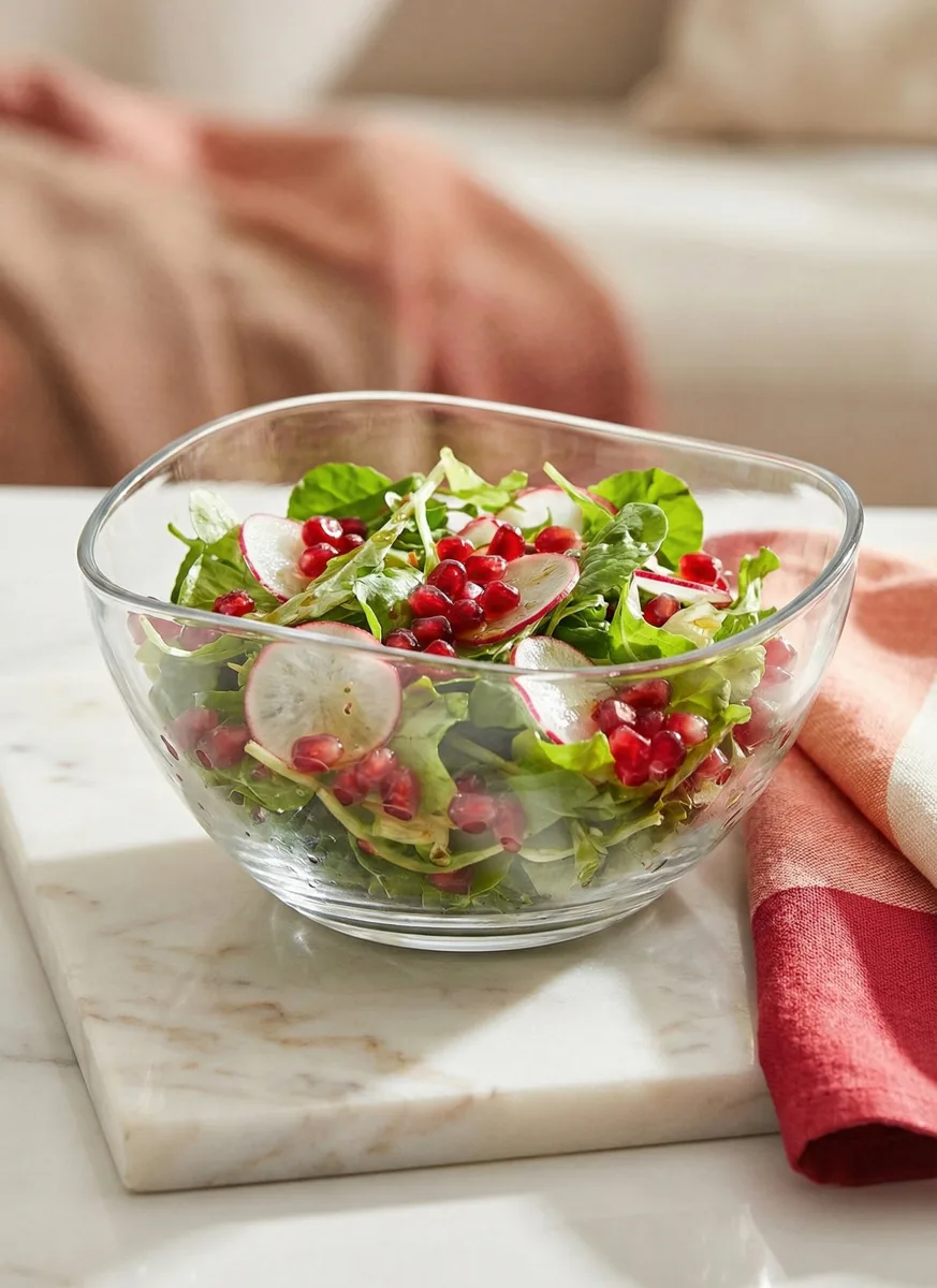 Vira glass salad bowl