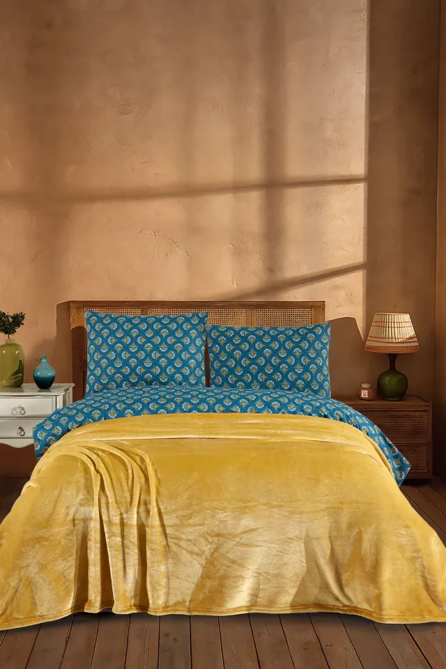 Elart Calinda Blanket Single (160x220 cm) Mustard