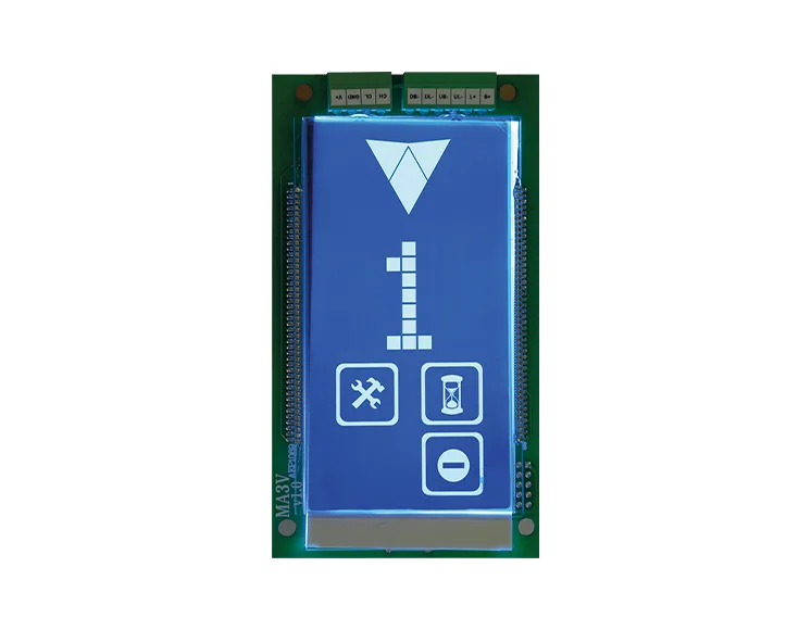 شاشة مصعد Dikey Mavi Dot Matrix LCD