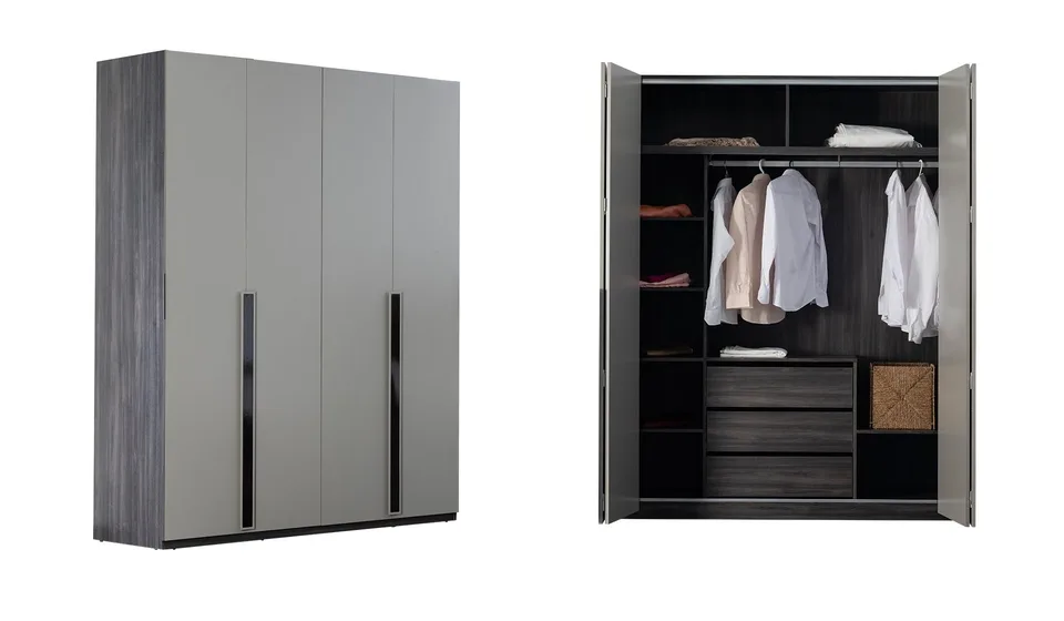 180 cm accordion-door wardrobe Adessa