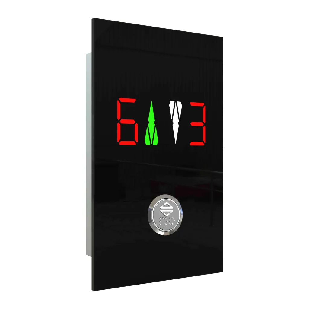 لوحة استدعاء طابق زجاجية غائرة 2