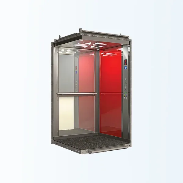 كابينة مصعد Ultra Glass Red