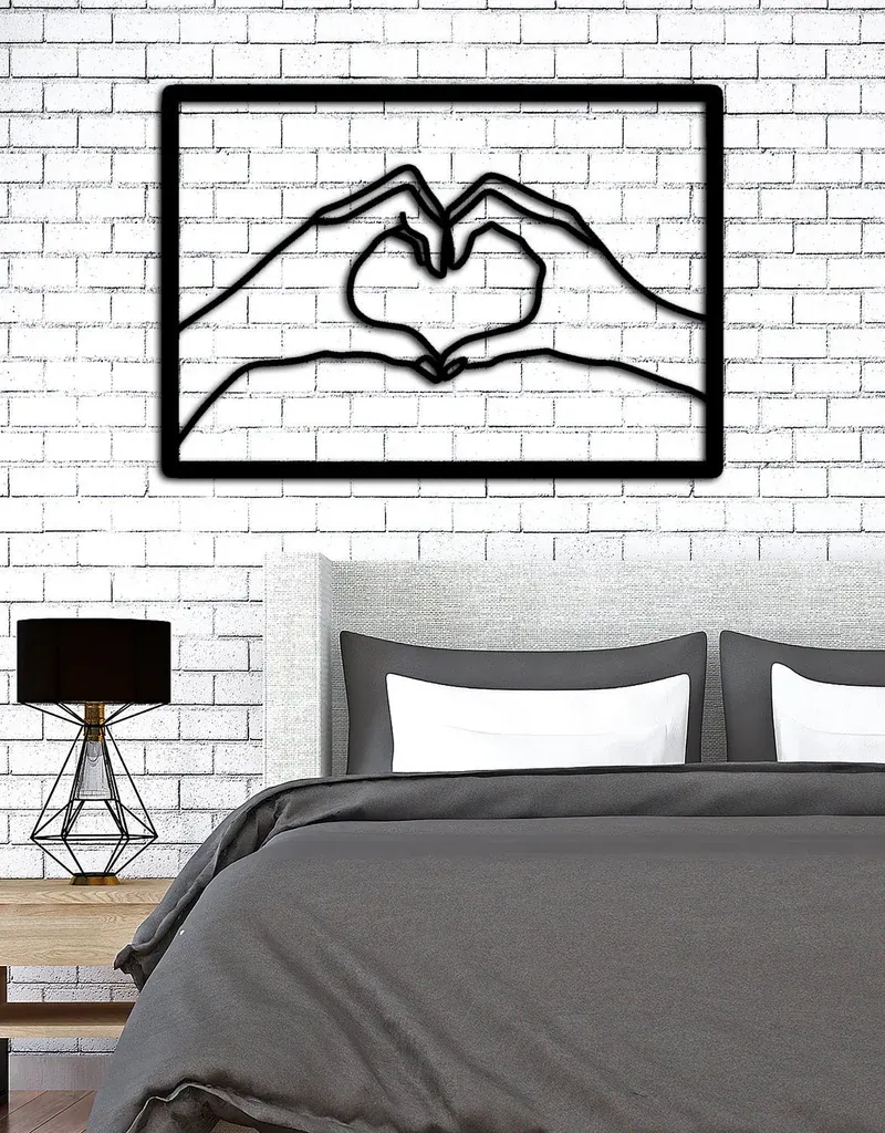 Heart Made metal heart wall art