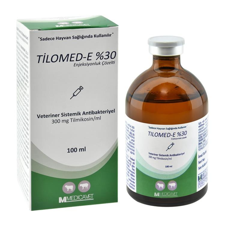 Tilomed-E 30% — Injectable Solution (Tilmicosin Phosphate 300 mg/ml)