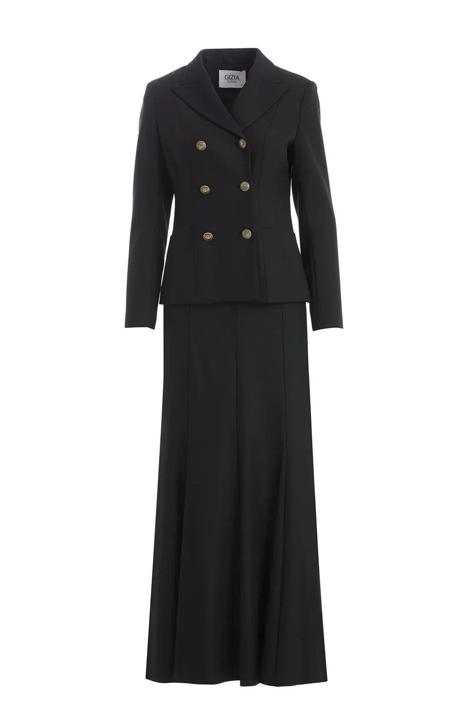 Black Set With Mermaid-Form Skirt