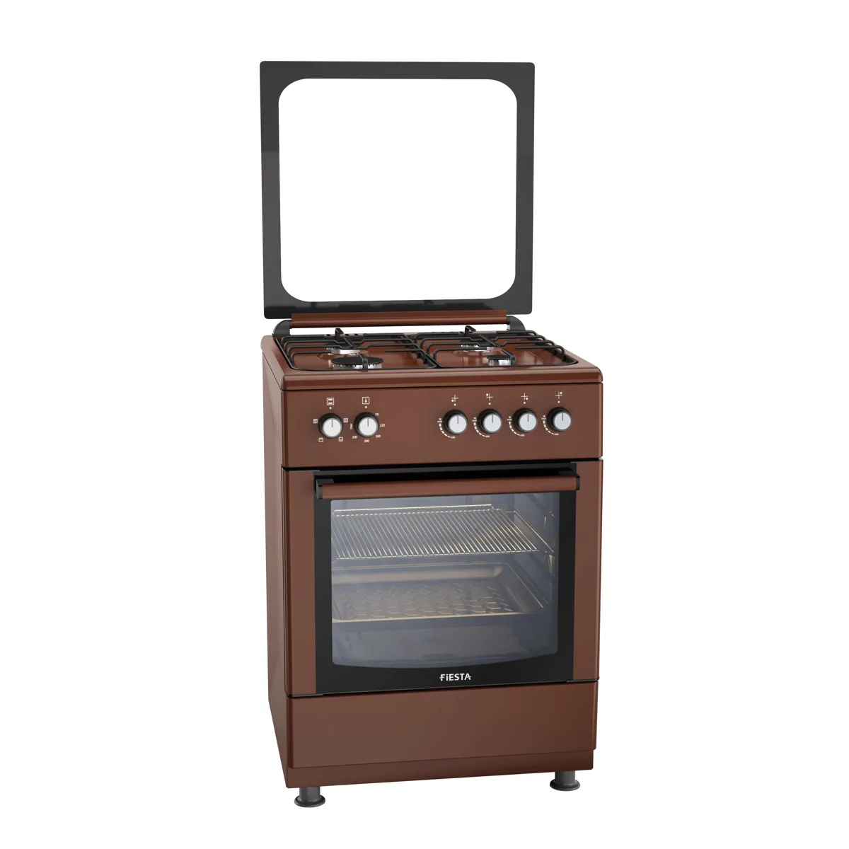طباخ غاز قائم 60×60 بأربع شعلات طراز FO 66G4 K