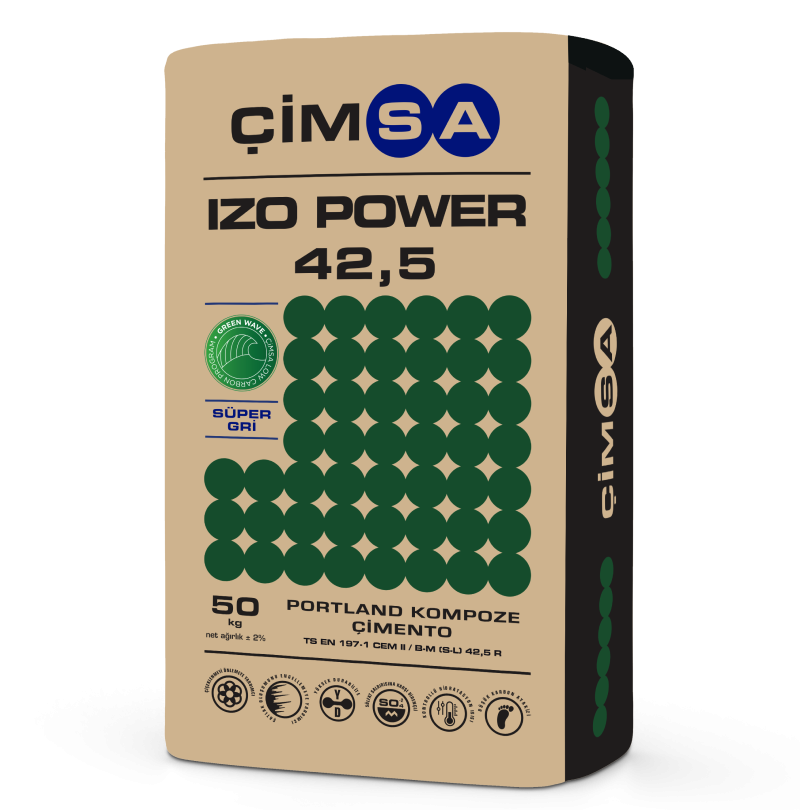 إسمنت Cimsa Izo Power 42.5 البورتلاندي المركب