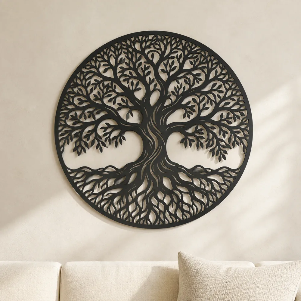 Infinite Roots Tree Metal Wall Art