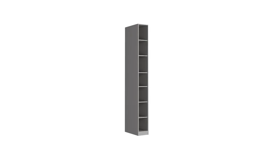 25 cm shelved wardrobe Oylat
