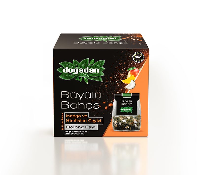 شاي Oolong Magic Pouch بالمانجو وجوز الهند