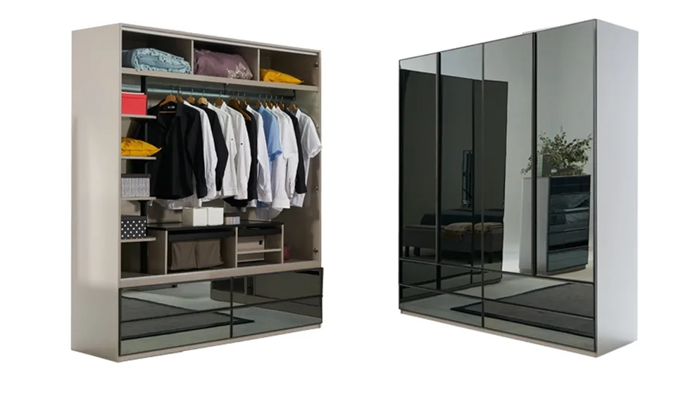 Accordion-door wardrobe Oylat