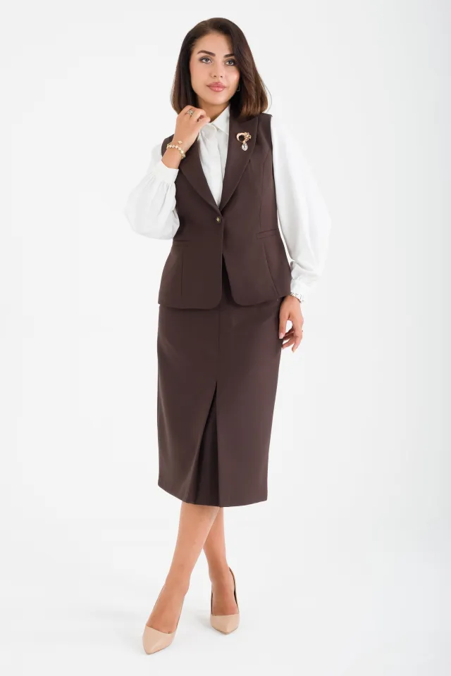 LEDUC Brown Office Suit