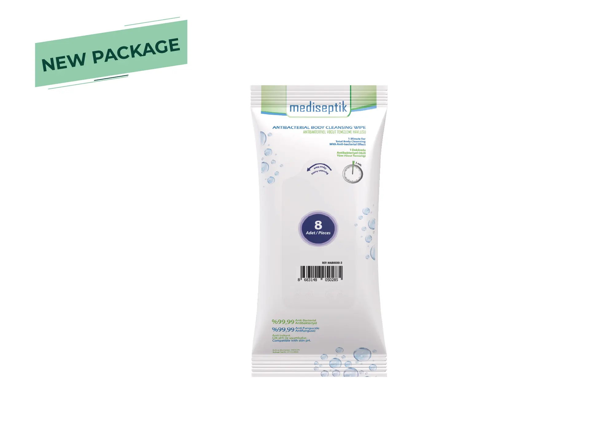 MEDISEPTIK 2% CHG antiseptic body cleaning wipes