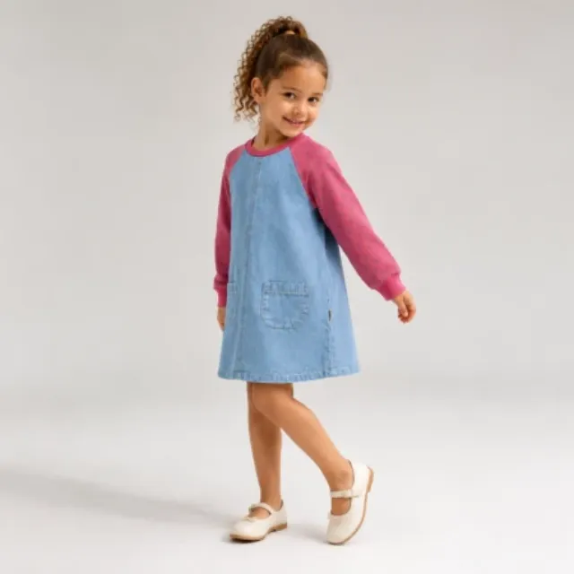 Overdo OV-6969 Girls’ Denim Dress