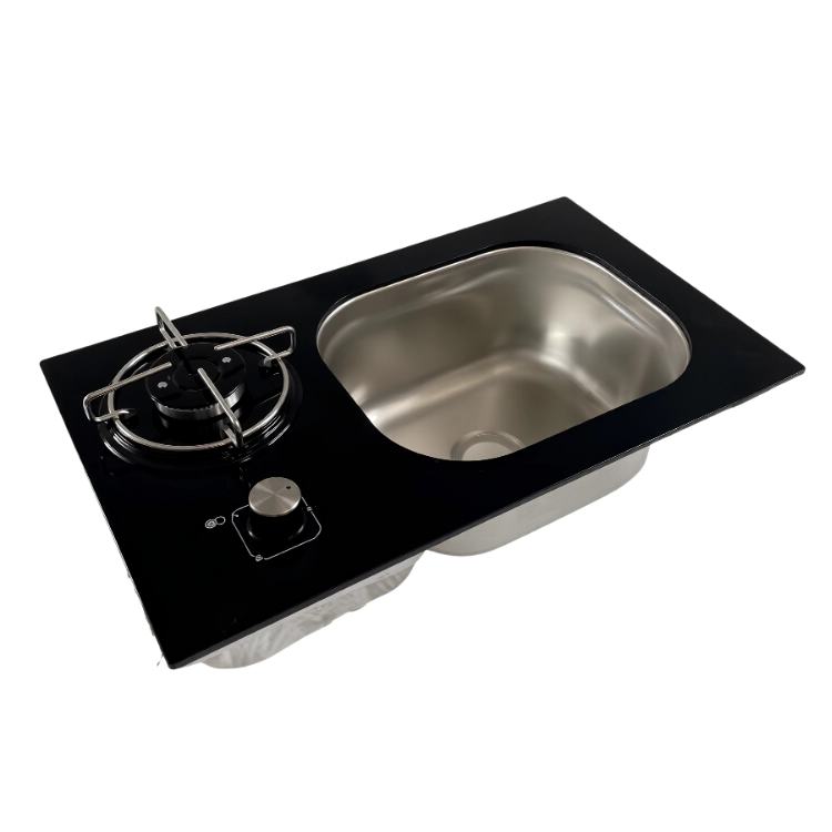 طقم موقد كرفان وحوض بشعلة واحدة 33×55 سم B3355SF-S