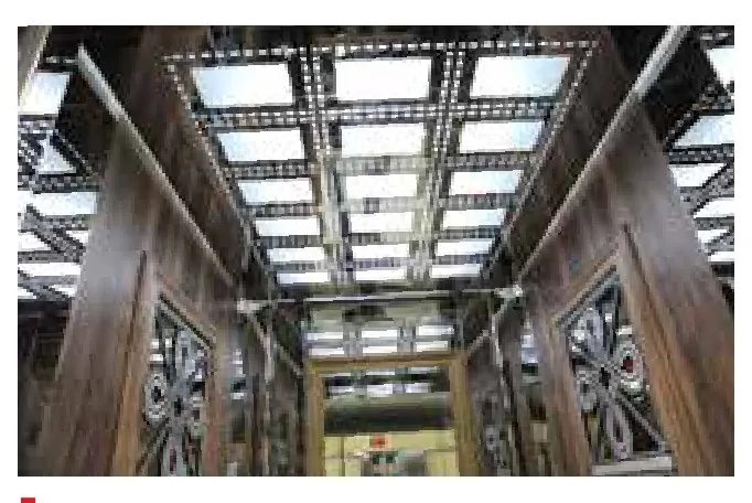 غوندوغدو للمصاعد — سقف كابينة موديل Orkide (تفصيل السقف)