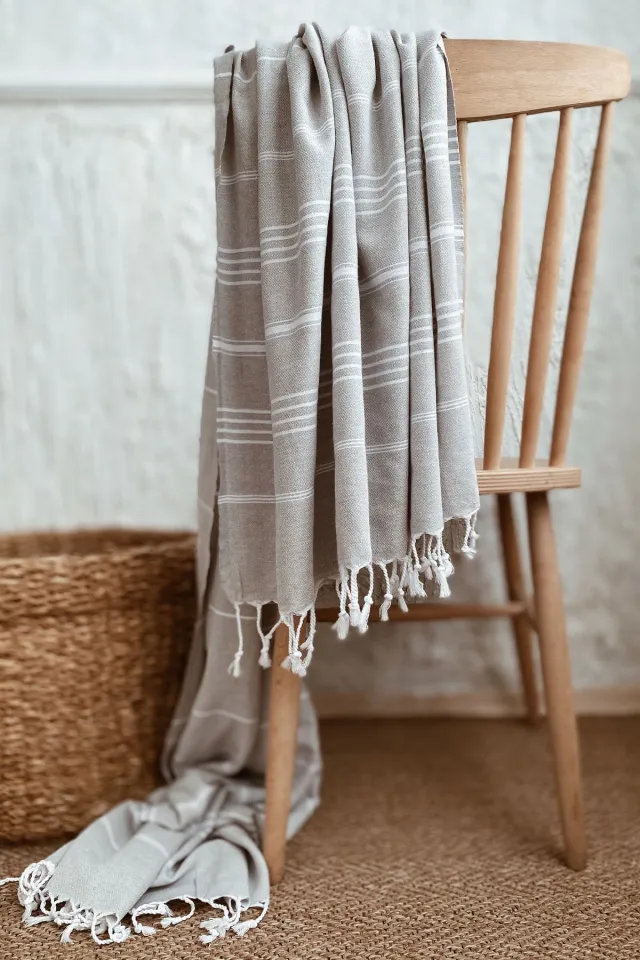 Elart Ocean Pestemal Towel (90x170 cm) Grey