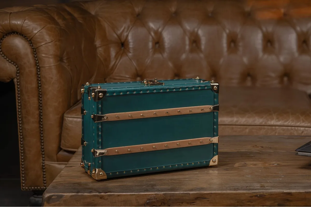 Petra Retro leather watch case