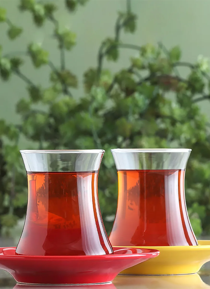 Lal glass tea set (12-piece)