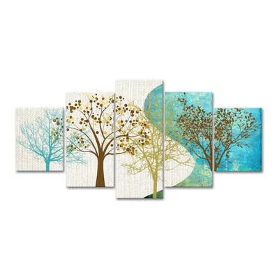 Agac Bes Parcali canvas wall art