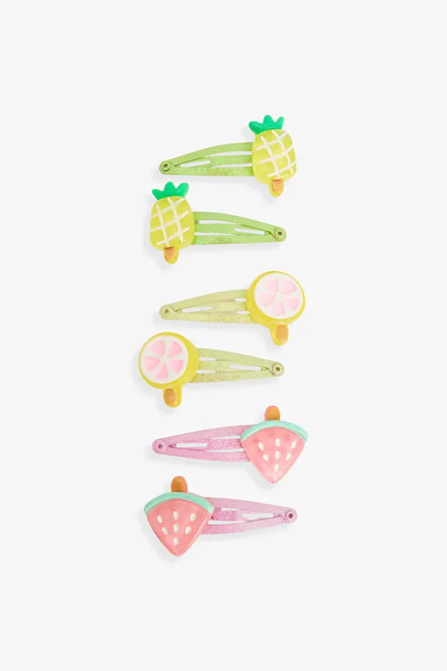 Fruit Hair Clips for Girls, Pack of 6