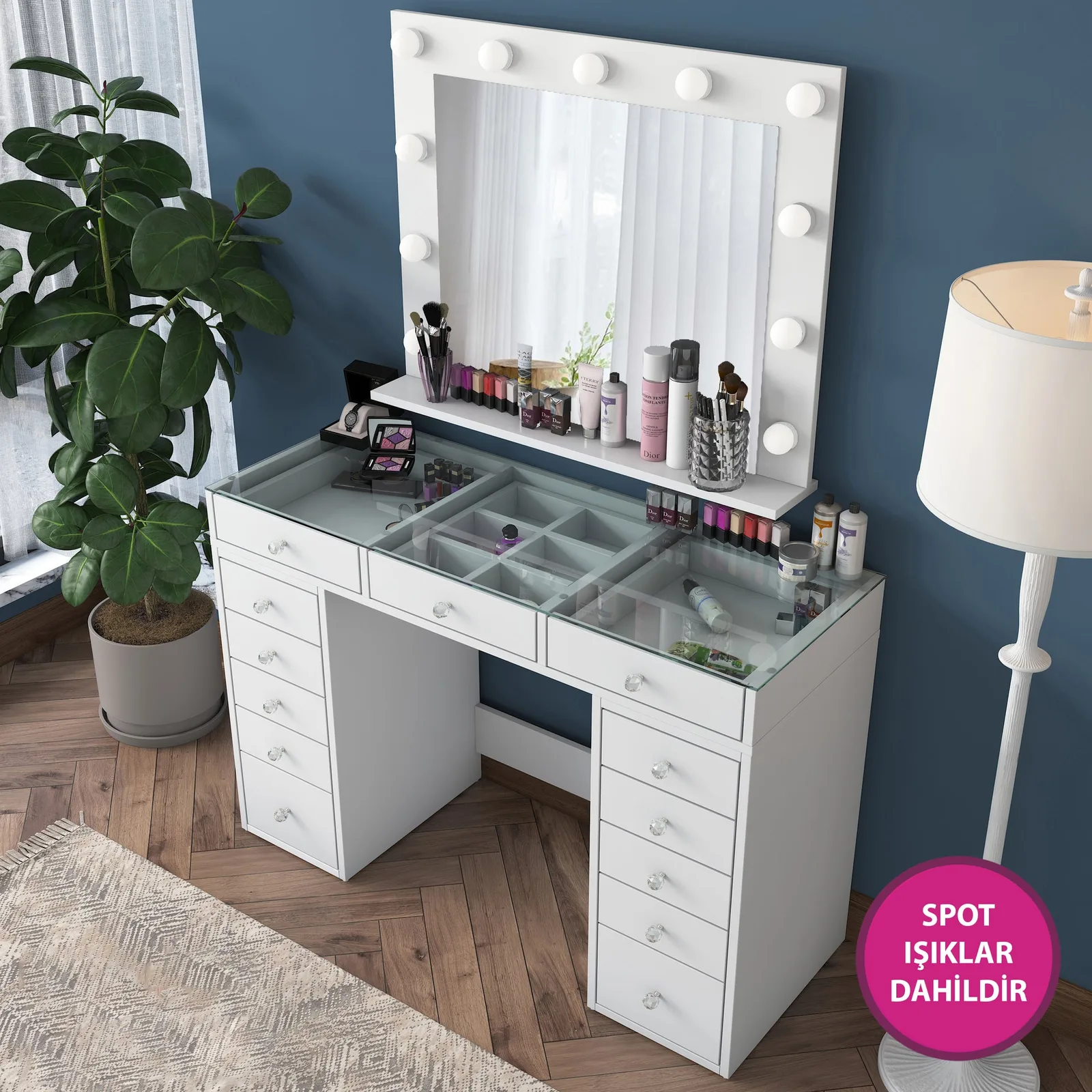 Lighted vanity table Rani BJ118