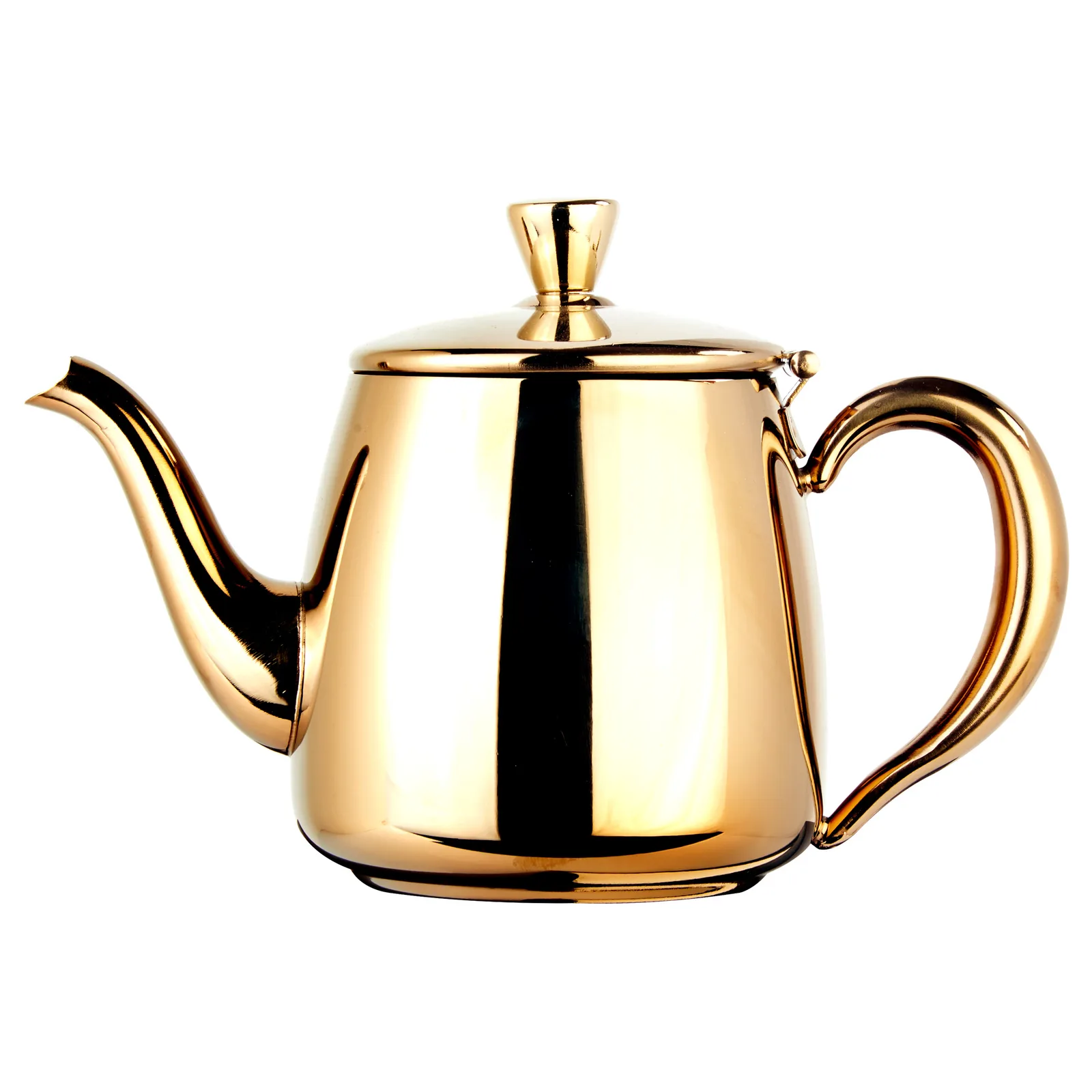 GRV-254-ALTIN gold steel coffee and tea pot
