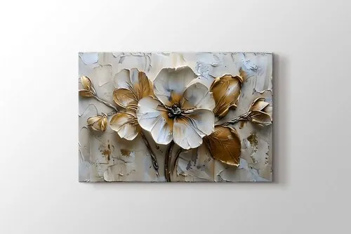 Kabartma Akrilik Cicek canvas wall art