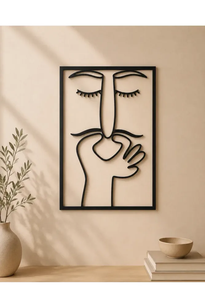 Minimal Face Figure Wall Art