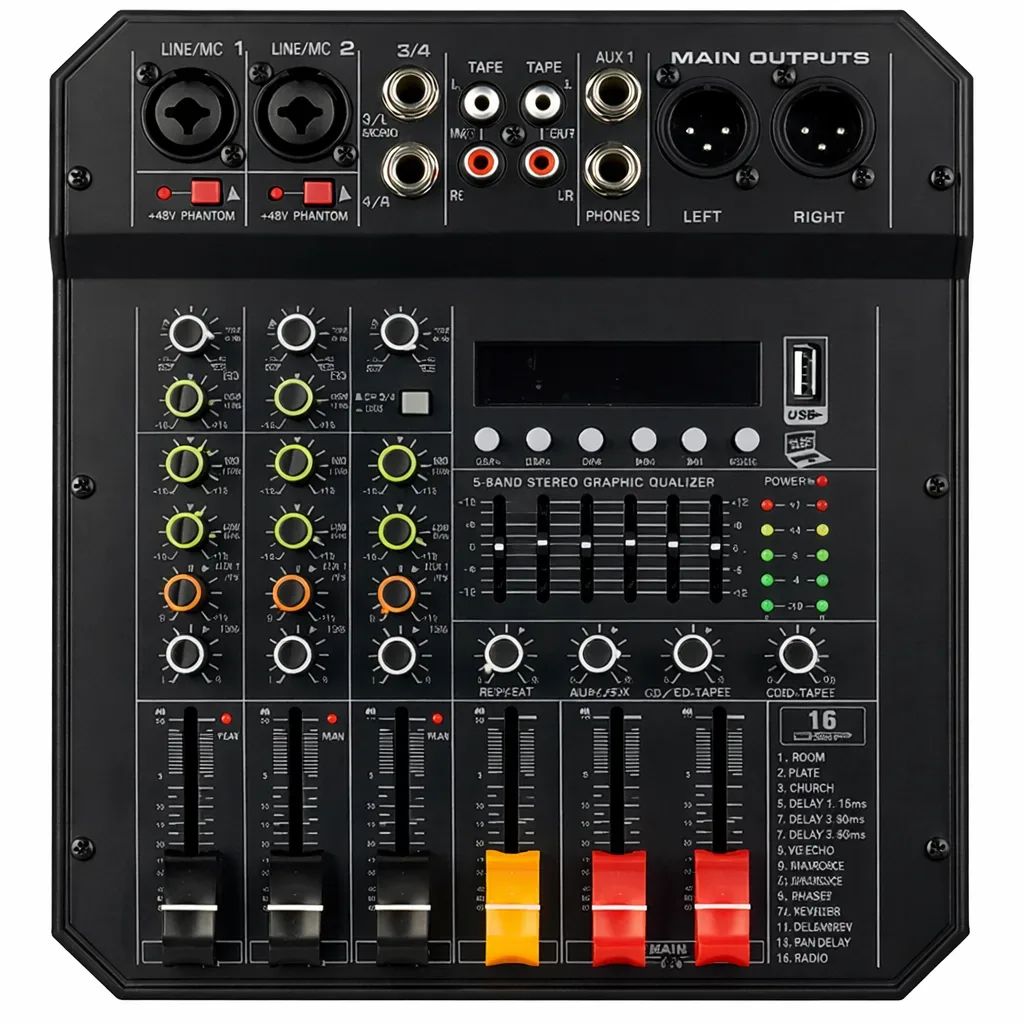 ميكسر صوت 4CH 16DSP 2x300W