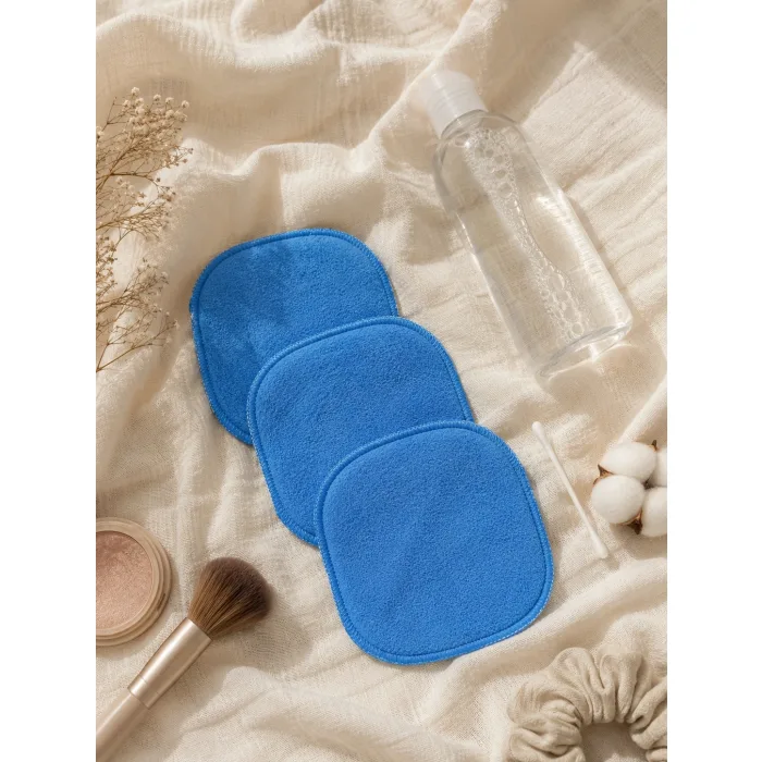 3-piece washable makeup remover pad set