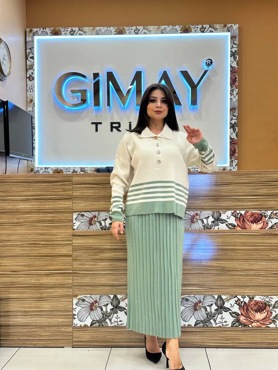 Gimay Triko two-piece knit set model 22911