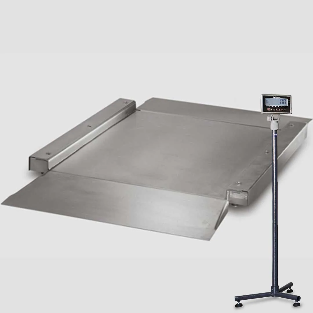 stainless steel ramped platform scale