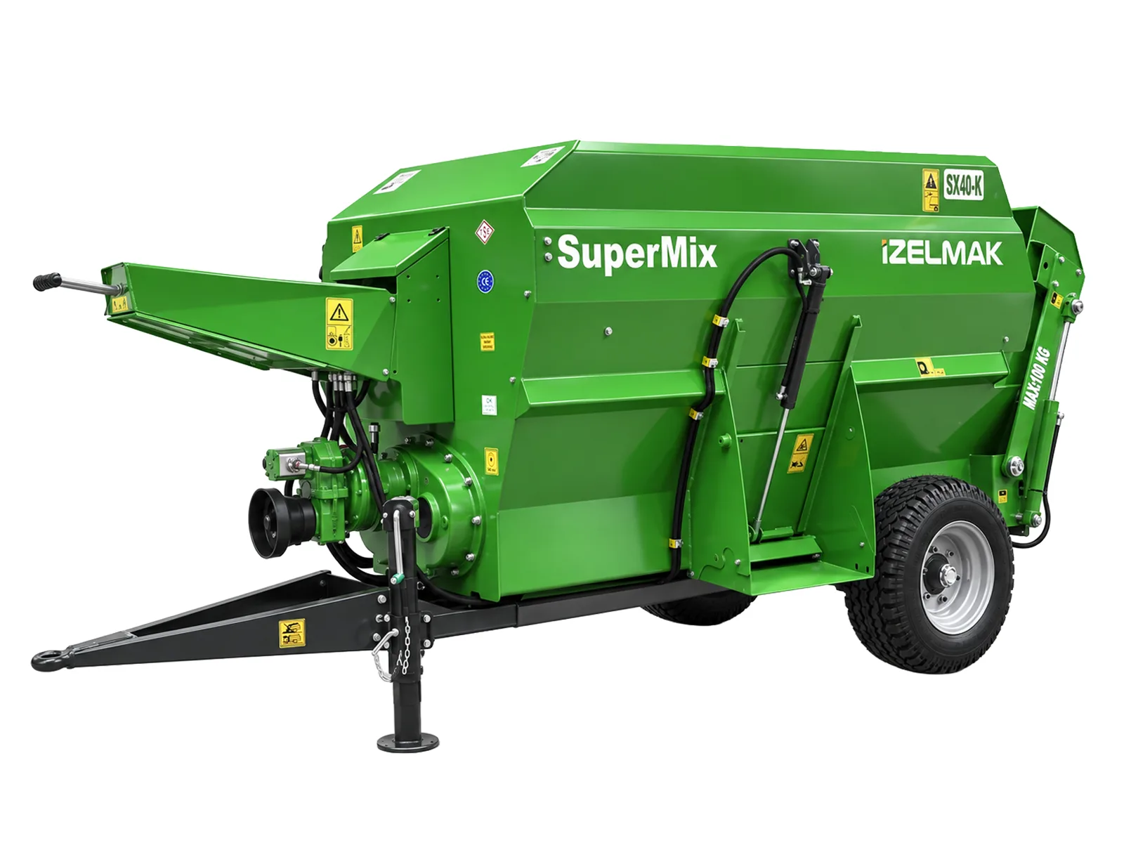 SX40 horizontal twin auger feed mixer 4 m³