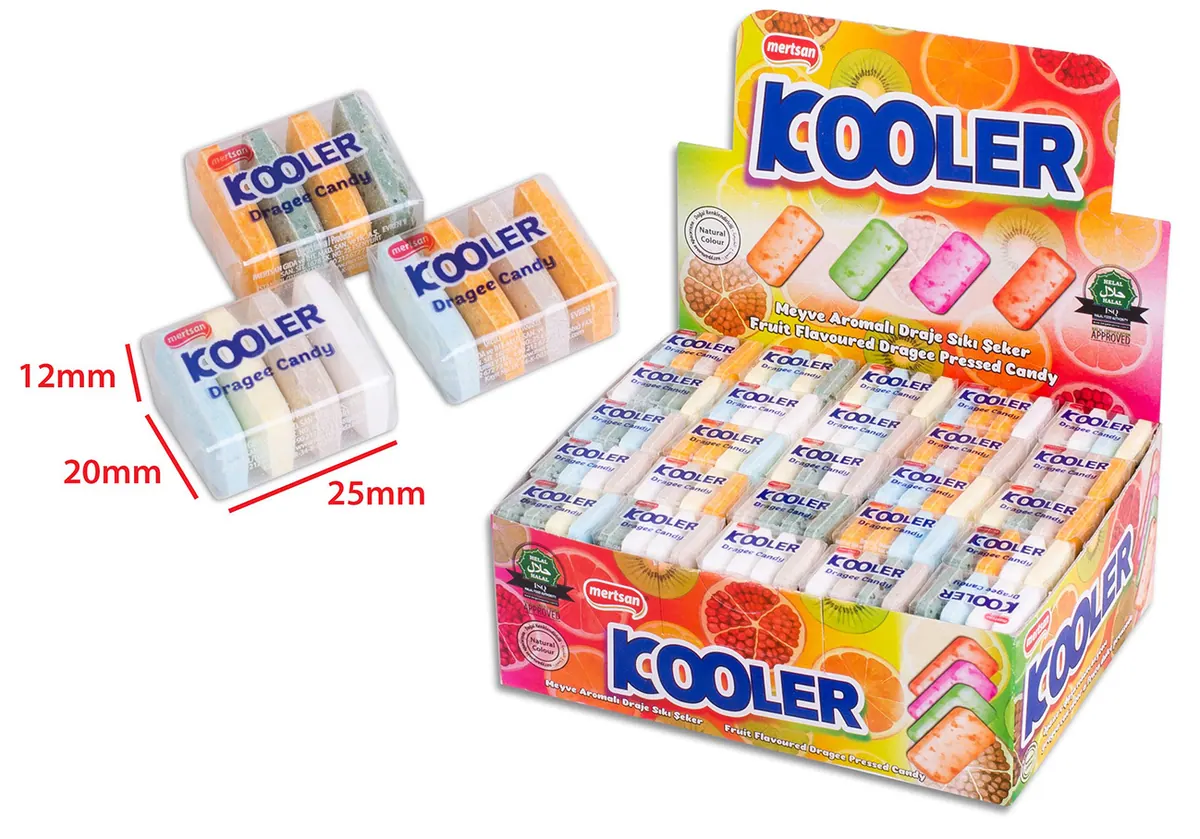 Kooler Fruit Flavored Dragee Firm Candy