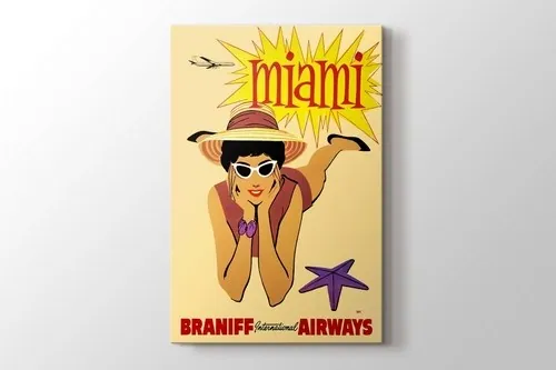 Miami Vintage Posteri framed print