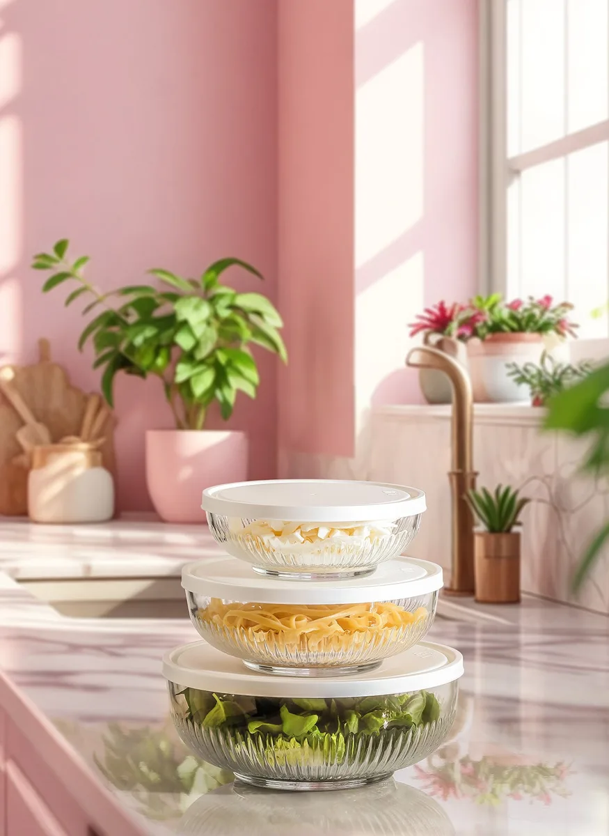 Tokyo glass food storage container set (3-piece)