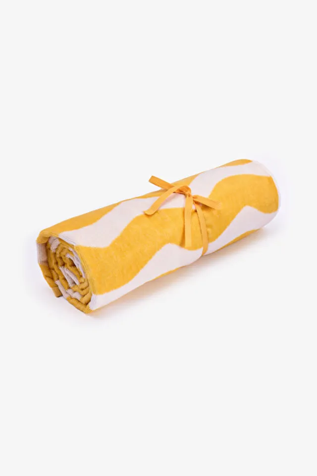 Wavy Yellow Towel