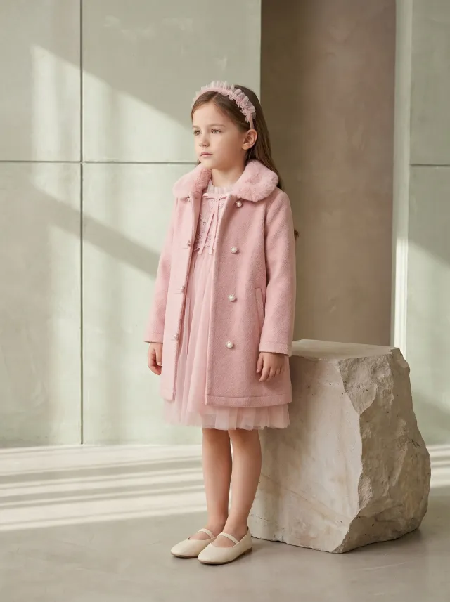 Pink winter coat 26754